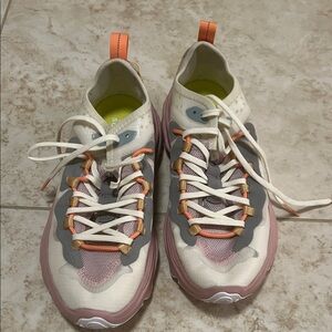 Sorel Women's Cream and Pink Athletic Shoes